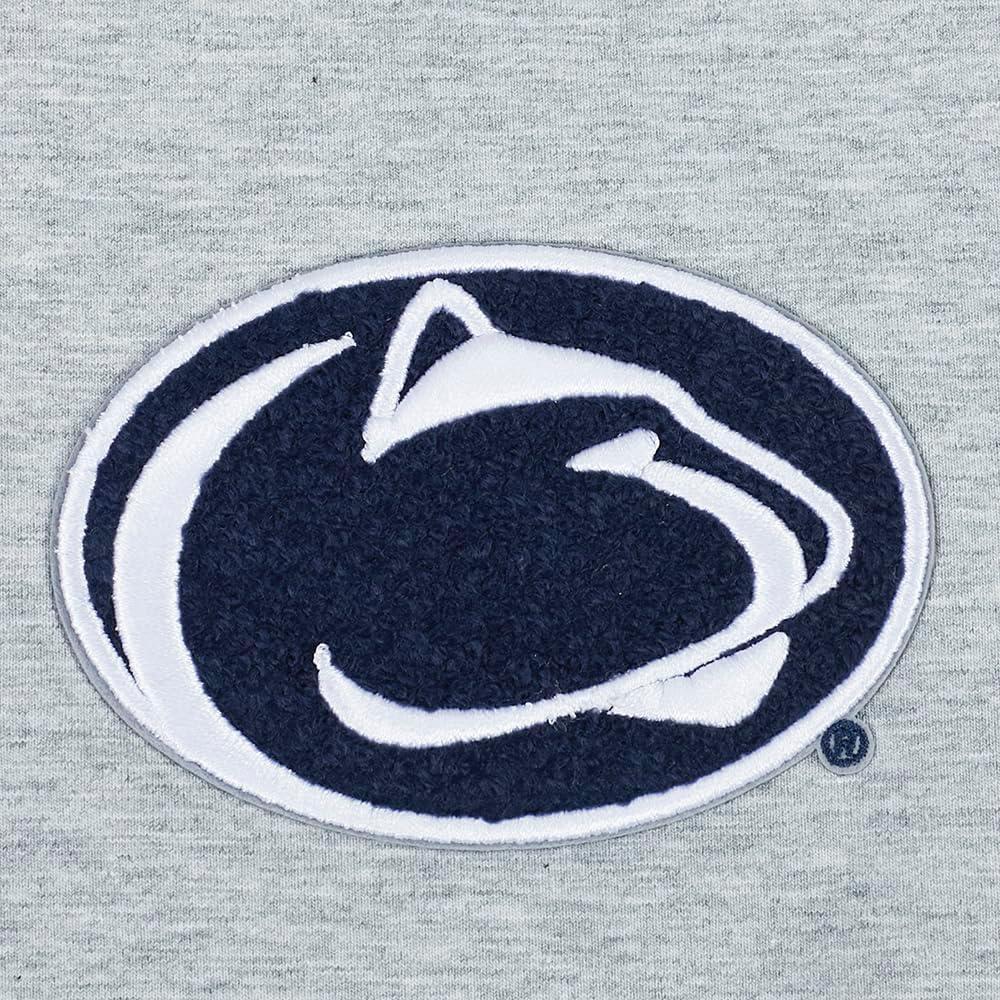 image:imagePro Standard NCAA Womens Womens College Classic Chenille Cotton Short Sleeve Boxy TeeHeather Grey
