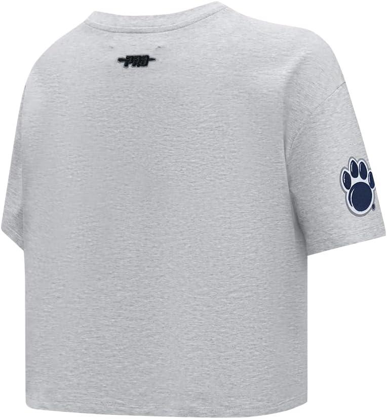 image:imagePro Standard NCAA Womens Womens College Classic Chenille Cotton Short Sleeve Boxy TeeHeather Grey