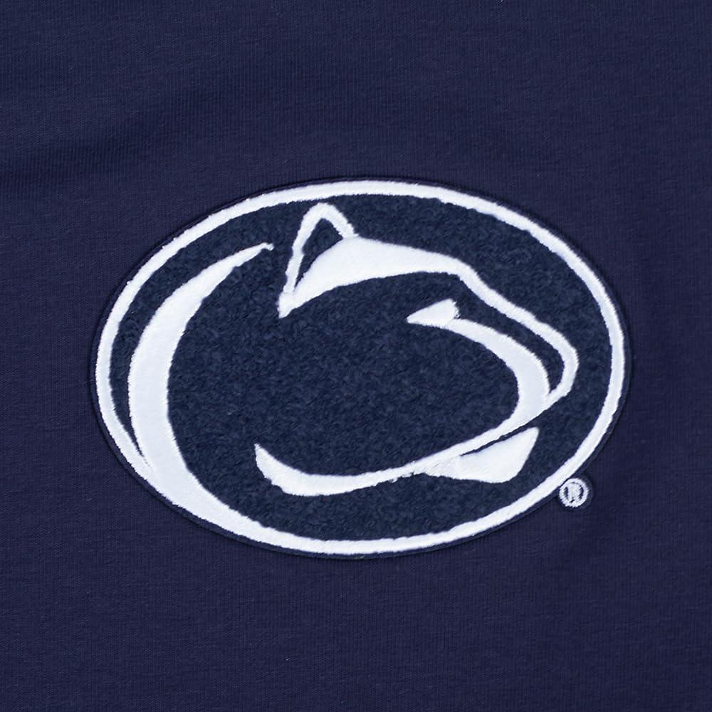 image:imagePro Standard NCAA Womens Womens College Classic Chenille Cotton Short Sleeve Boxy TeeMidnight Navy