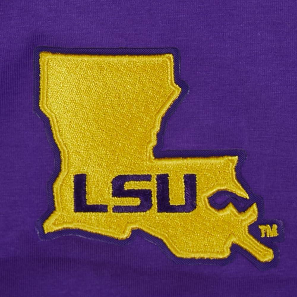 image:imagePro Standard NCAA Womens Womens College Classic Chenille Cotton Short Sleeve Boxy TeePurple