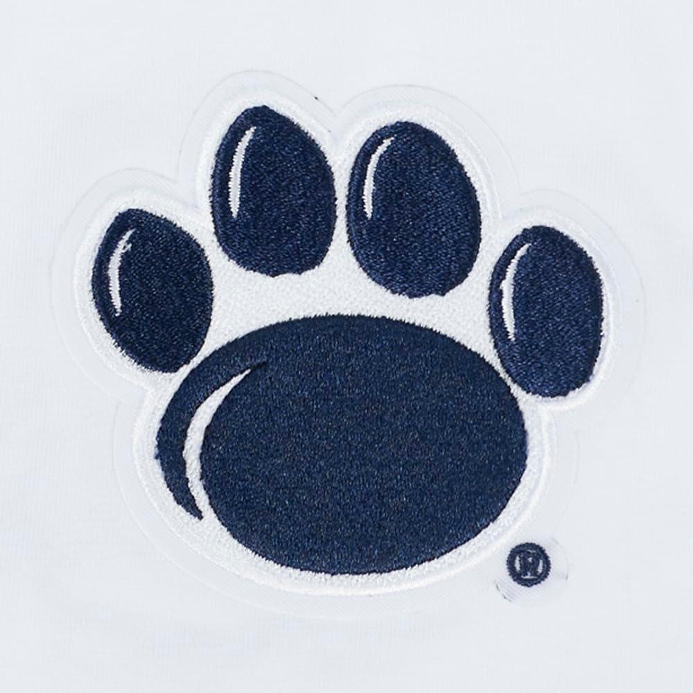image:imagePro Standard NCAA Womens Womens College Classic Chenille Cotton Short Sleeve Boxy TeeWhite
