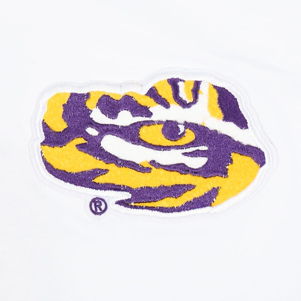 image:imagePro Standard NCAA Womens Womens College Classic Chenille Cotton Short Sleeve Boxy TeeWhite
