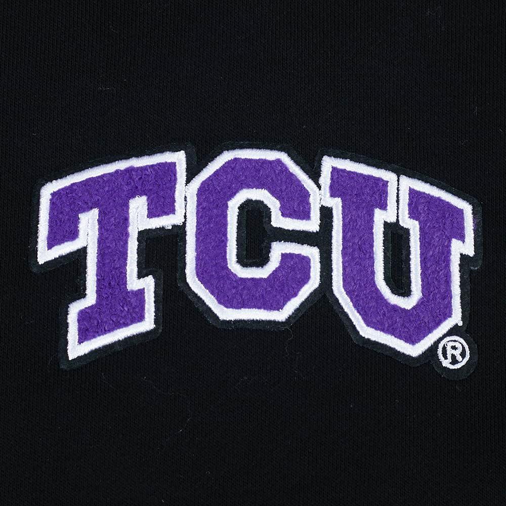 image:imagePro Standard NCAA womens Womens College Classic Chenille Brushed Back French Terry Cropped Pullover HoodieBlack