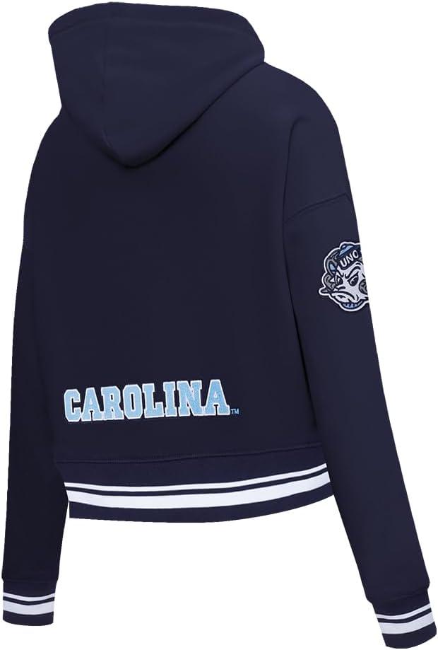 image:imagePro Standard NCAA womens Womens College Classic Chenille Brushed Back French Terry Cropped Pullover HoodieMidnight Navy