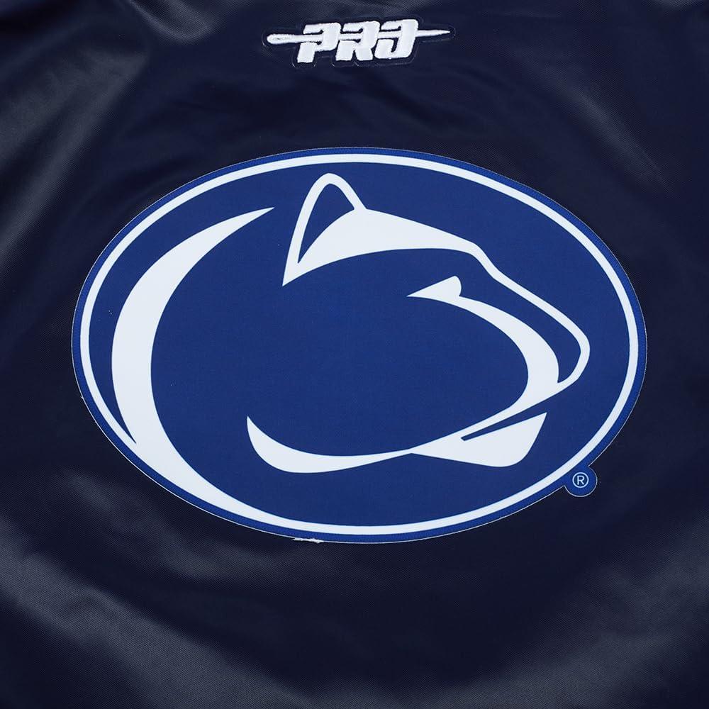 image:imagePro Standard NCAA womens Womens College Classic Chenille Satin JacketMidnight Navy