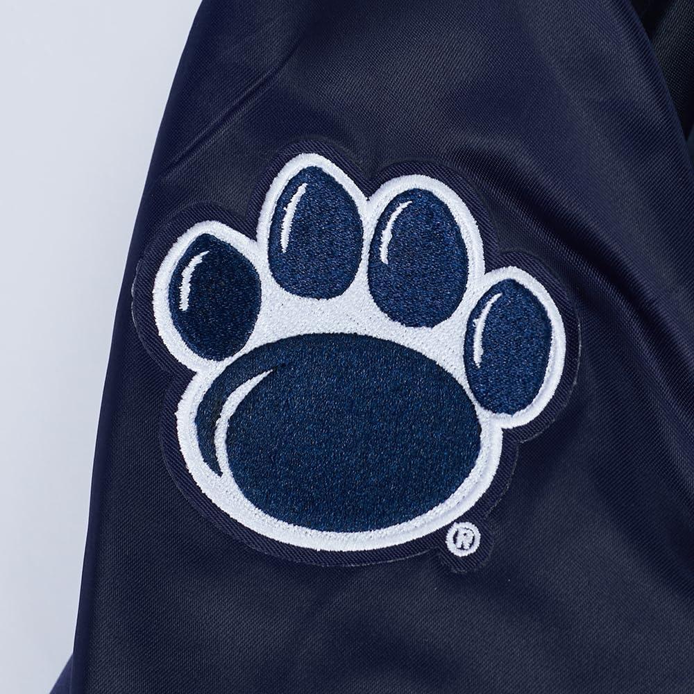 image:imagePro Standard NCAA womens Womens College Classic Chenille Satin JacketMidnight Navy