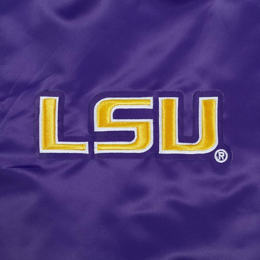 image:imagePro Standard NCAA womens Womens College Classic Chenille Satin JacketPurple