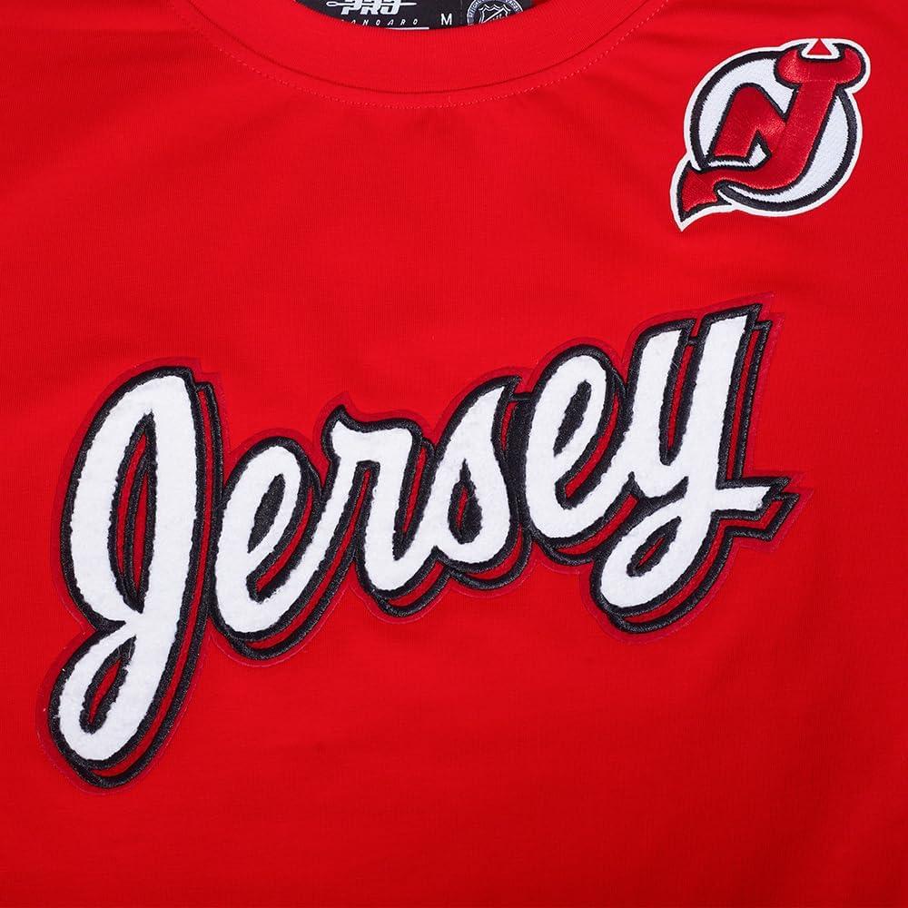 image:imagePro Standard NHL Womens Pro Standard Womens NHL Classic Chenille Cotton Short Sleeve Slim Fit TeeRed