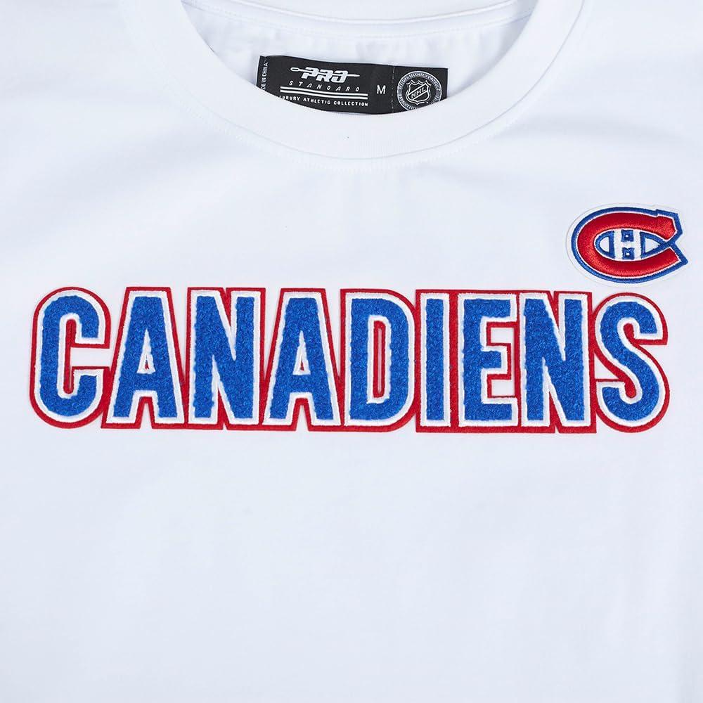 image:imagePro Standard NHL Womens Pro Standard Womens NHL Classic Chenille Cotton Short Sleeve Slim Fit TeeWhite