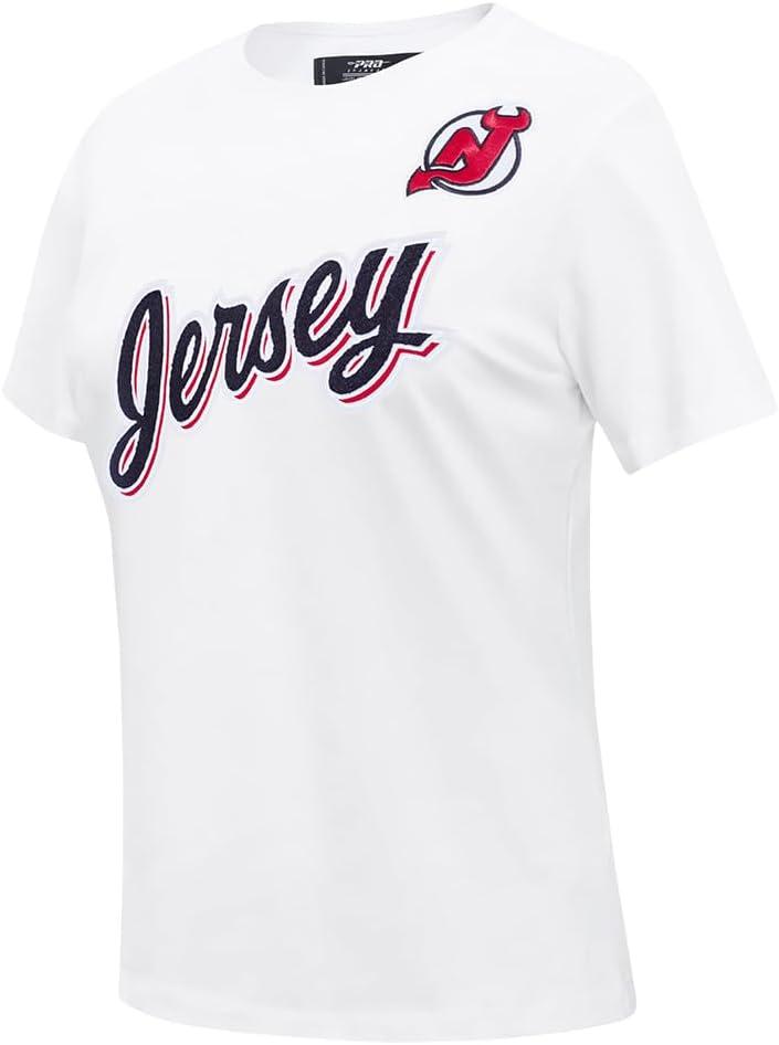 image:imagePro Standard NHL Womens Pro Standard Womens NHL Classic Chenille Cotton Short Sleeve Slim Fit TeeWhite