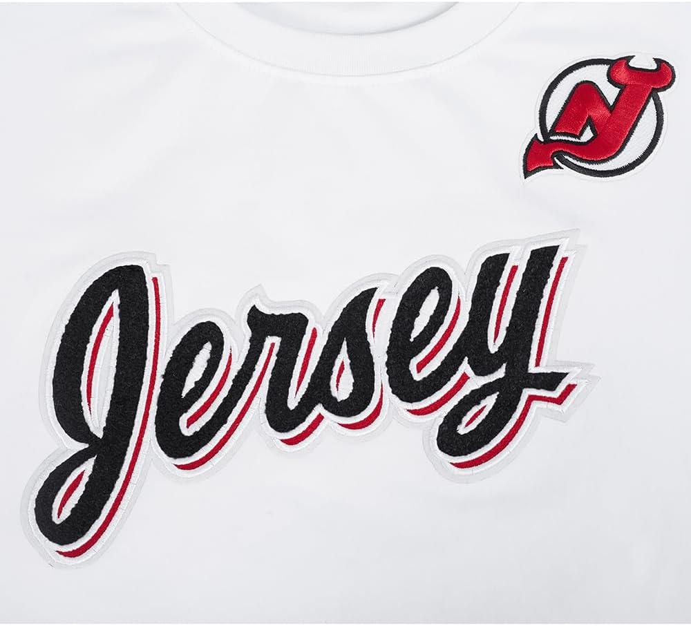 image:imagePro Standard NHL Womens Pro Standard Womens NHL Classic Chenille Cotton Short Sleeve Slim Fit TeeWhite