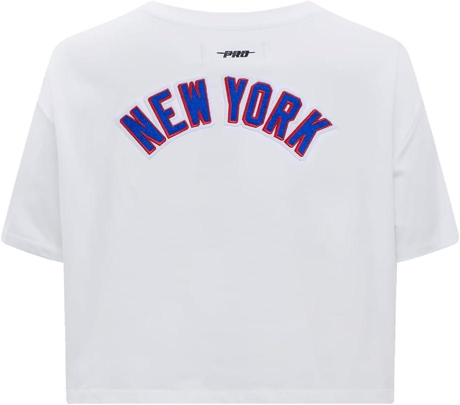 image:imagePro Standard NHL Womens Pro Standard Womens NHL Classic Chenille Short Sleeve Boxy TeeWhite