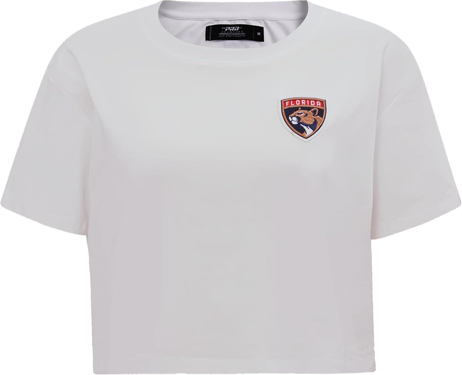 image:imagePro Standard NHL Womens Pro Standard Womens NHL Classic Chenille Short Sleeve Boxy TeeWhite