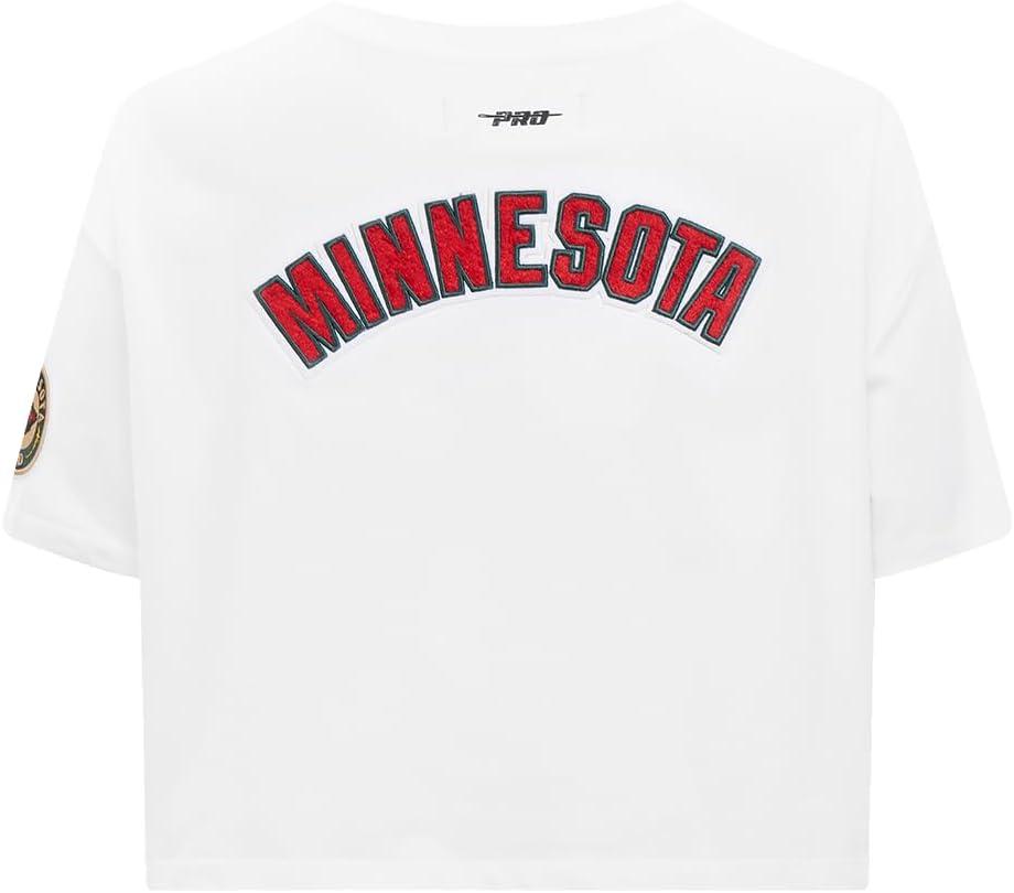image:imagePro Standard NHL Womens Pro Standard Womens NHL Classic Chenille Short Sleeve Boxy TeeWhite