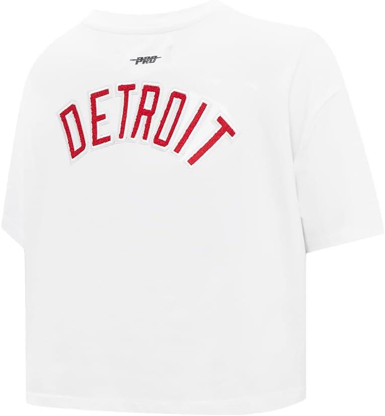 image:imagePro Standard NHL Womens Pro Standard Womens NHL Classic Chenille Short Sleeve Boxy TeeWhite