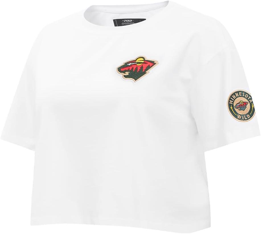 image:imagePro Standard NHL Womens Pro Standard Womens NHL Classic Chenille Short Sleeve Boxy TeeWhite