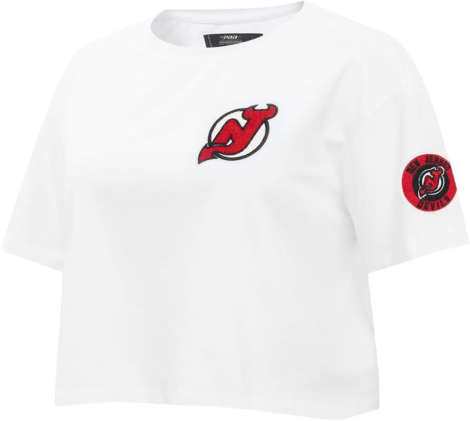 image:imagePro Standard NHL Womens Pro Standard Womens NHL Classic Chenille Short Sleeve Boxy TeeWhite