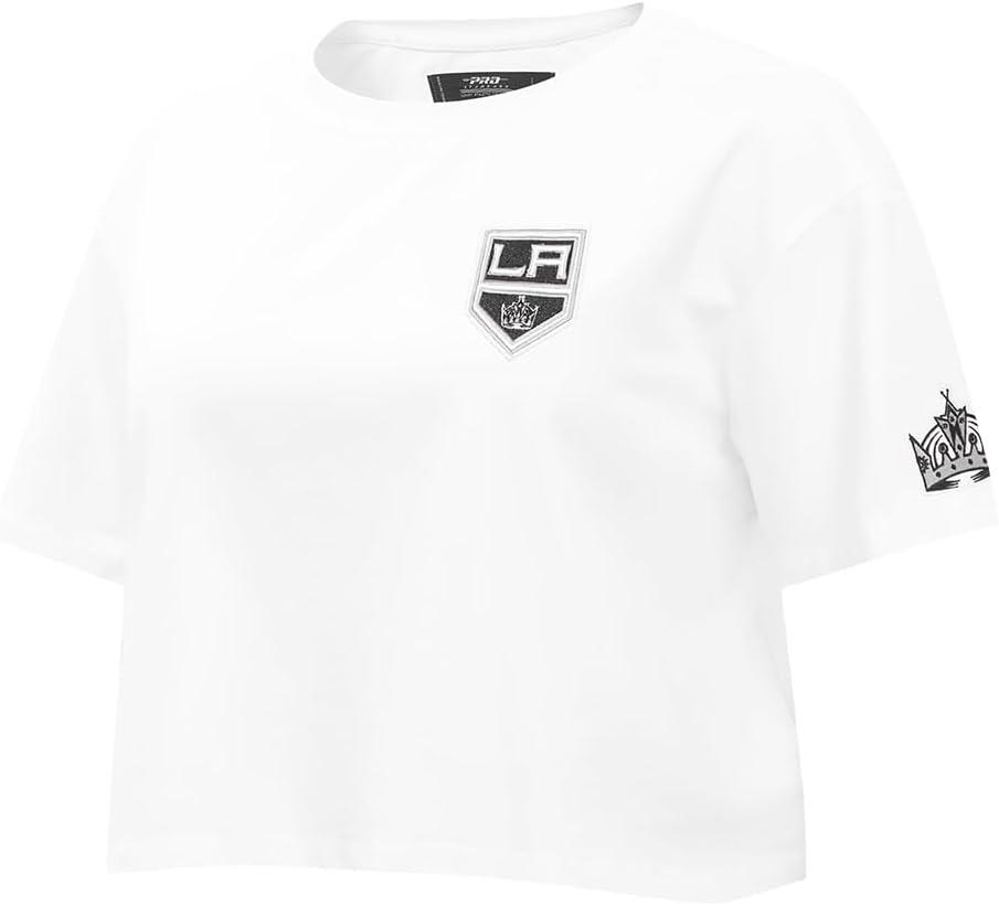 image:imagePro Standard NHL Womens Pro Standard Womens NHL Classic Chenille Short Sleeve Boxy TeeWhite