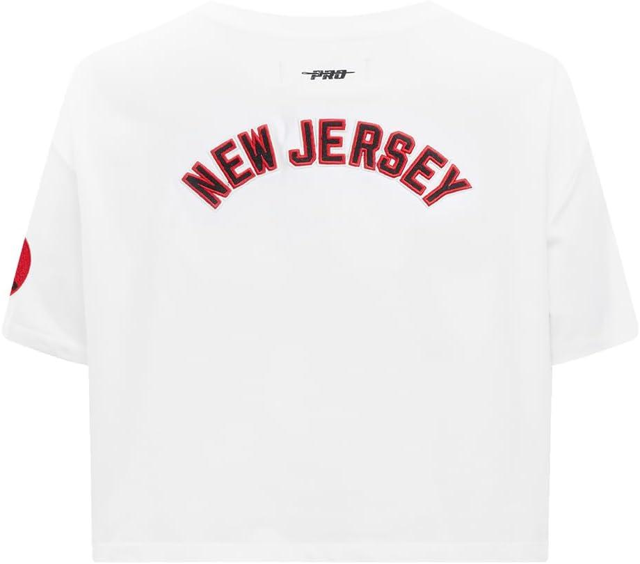 image:imagePro Standard NHL Womens Pro Standard Womens NHL Classic Chenille Short Sleeve Boxy TeeWhite