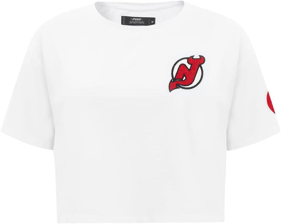 image:imagePro Standard NHL Womens Pro Standard Womens NHL Classic Chenille Short Sleeve Boxy TeeWhite