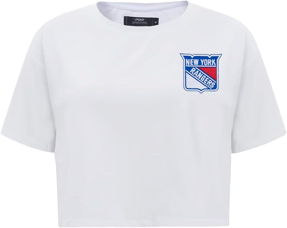 image:imagePro Standard NHL Womens Pro Standard Womens NHL Classic Chenille Short Sleeve Boxy TeeWhite