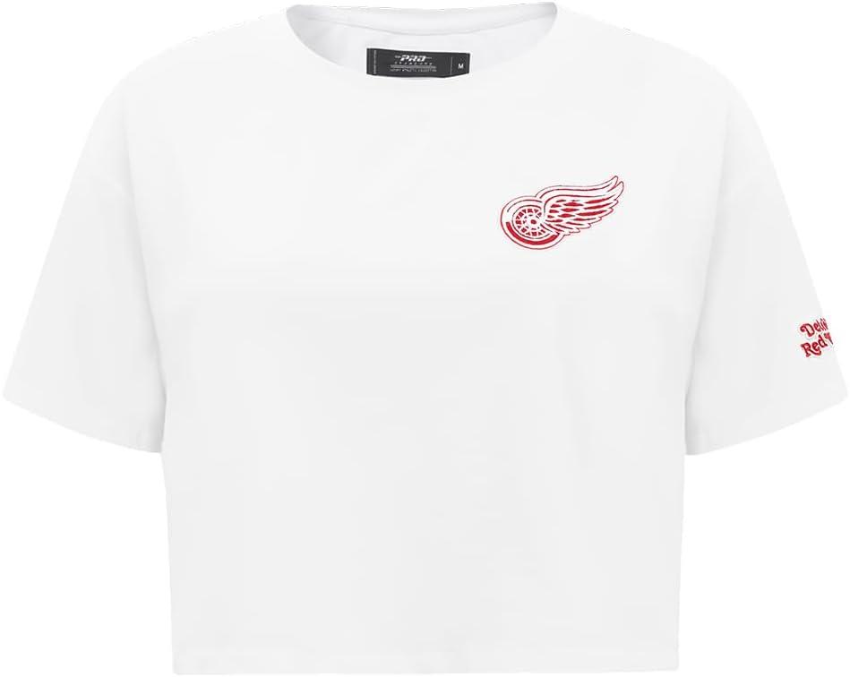 image:imagePro Standard NHL Womens Pro Standard Womens NHL Classic Chenille Short Sleeve Boxy TeeWhite