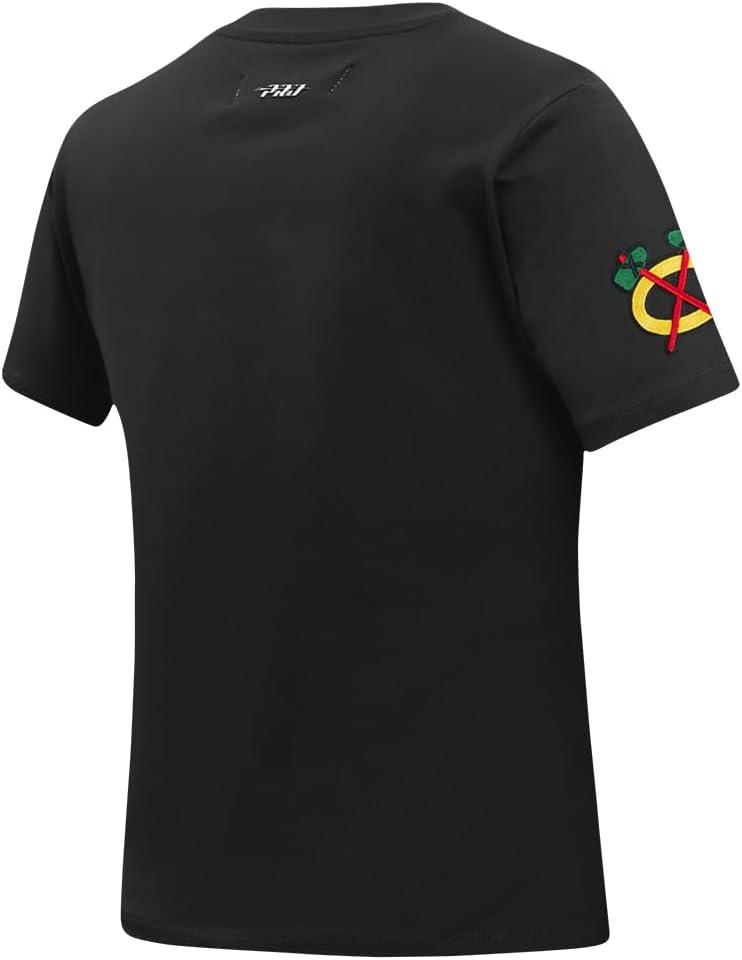 image:imagePro Standard NHL Womens Womens NHL Classic Chenille Short Sleeve Slim Fit TeeBlack