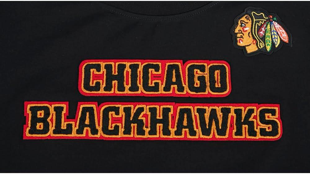 image:imagePro Standard NHL Womens Womens NHL Classic Chenille Short Sleeve Slim Fit TeeBlack