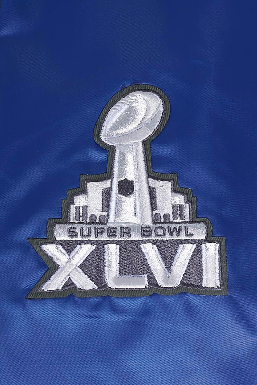 image:imagePro Standard Womens NFL Classic Chenille Satin JacketBlue
