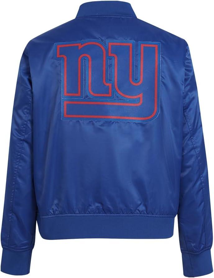 image:imagePro Standard Womens NFL Classic Chenille Satin JacketBlue