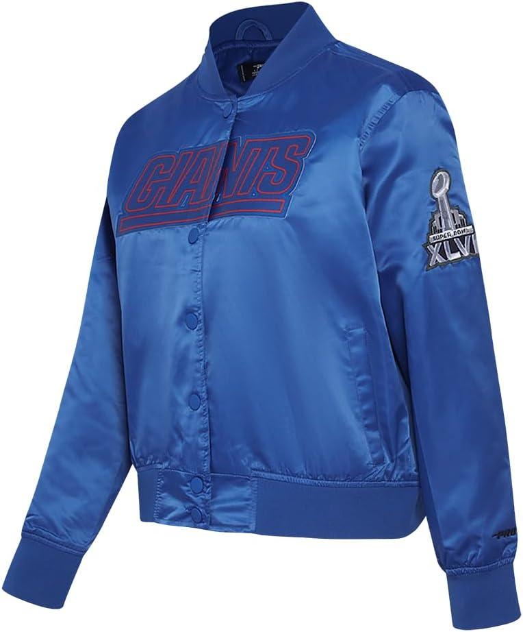 image:imagePro Standard Womens NFL Classic Chenille Satin JacketBlue