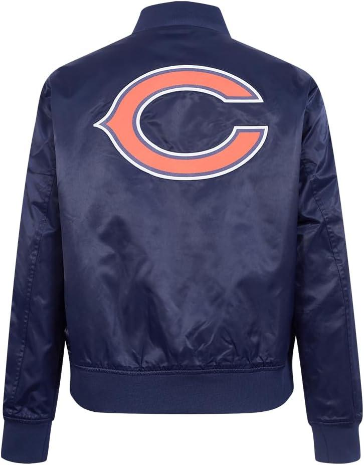 image:imagePro Standard Womens NFL Classic Chenille Satin JacketBlue