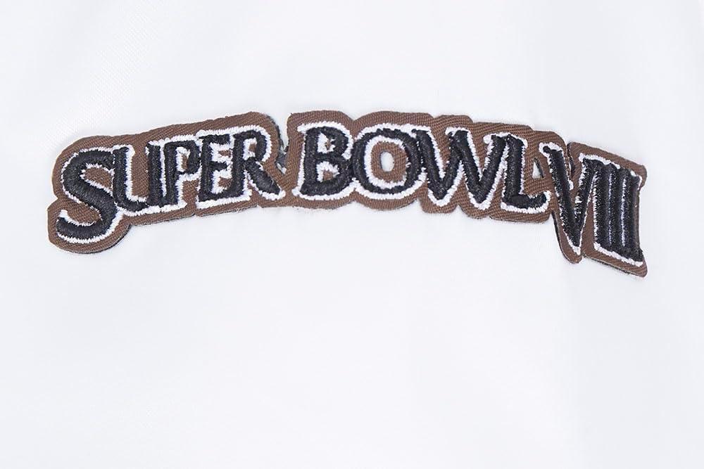 image:imagePro Standard Womens NFL Classic Chenille Satin JacketWhite