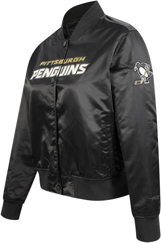 image:imagePro Standard Womens NHL Classic Chenille Satin Satin JacketBlack