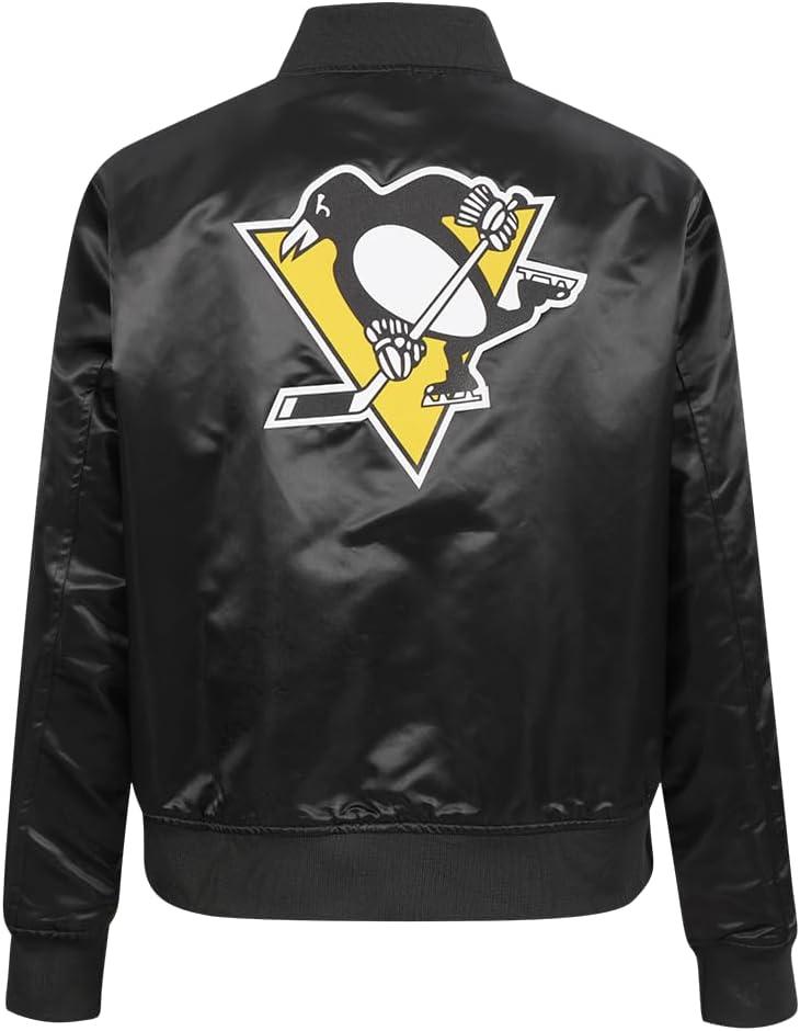 image:imagePro Standard Womens NHL Classic Chenille Satin Satin JacketBlack