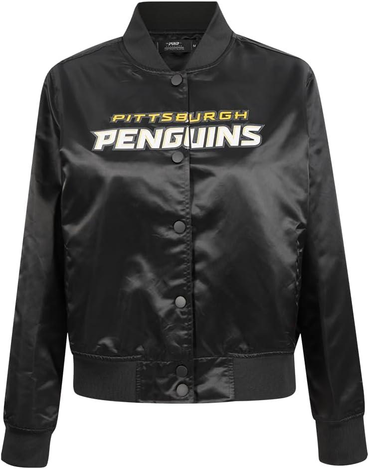 image:imagePro Standard Womens NHL Classic Chenille Satin Satin JacketBlack
