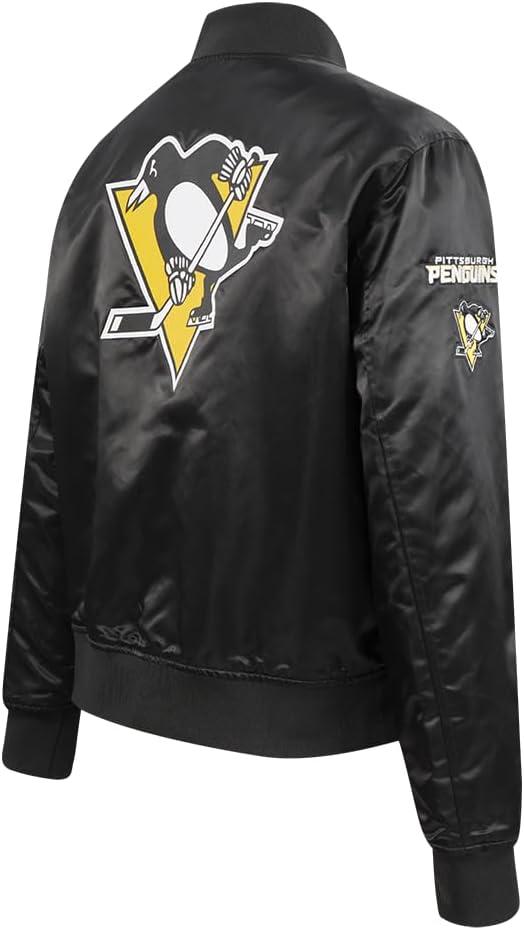 image:imagePro Standard Womens NHL Classic Chenille Satin Satin JacketBlack