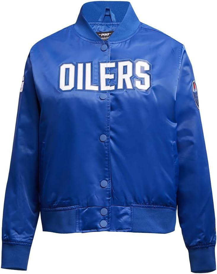image:imagePro Standard Womens NHL Classic Chenille Satin Satin JacketDodger Blue