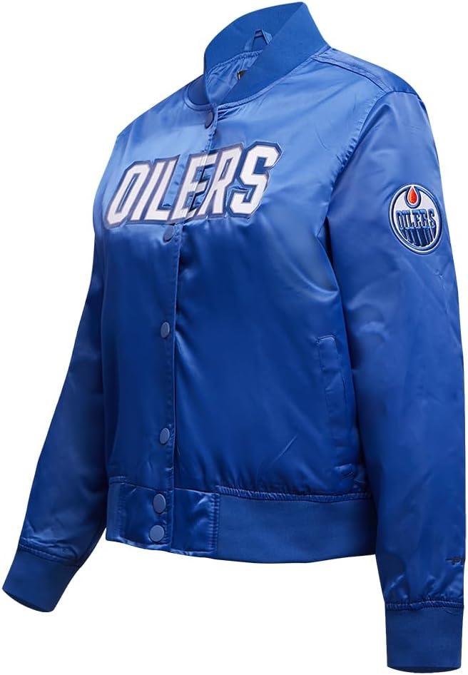 image:imagePro Standard Womens NHL Classic Chenille Satin Satin JacketDodger Blue
