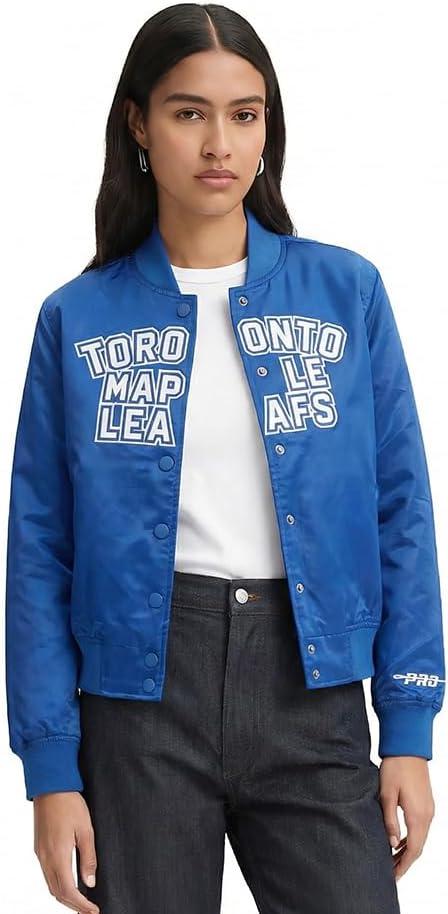 image:imagePro Standard Womens NHL Classic Chenille Satin Satin JacketDodger Blue