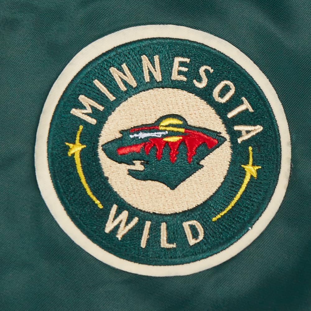 image:imagePro Standard Womens NHL Classic Chenille Satin Satin JacketForest Green