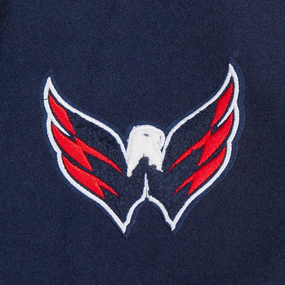 image:imagePro Standard Womens NHL Classic Chenille Varsity JacketMidnight NavyWhite