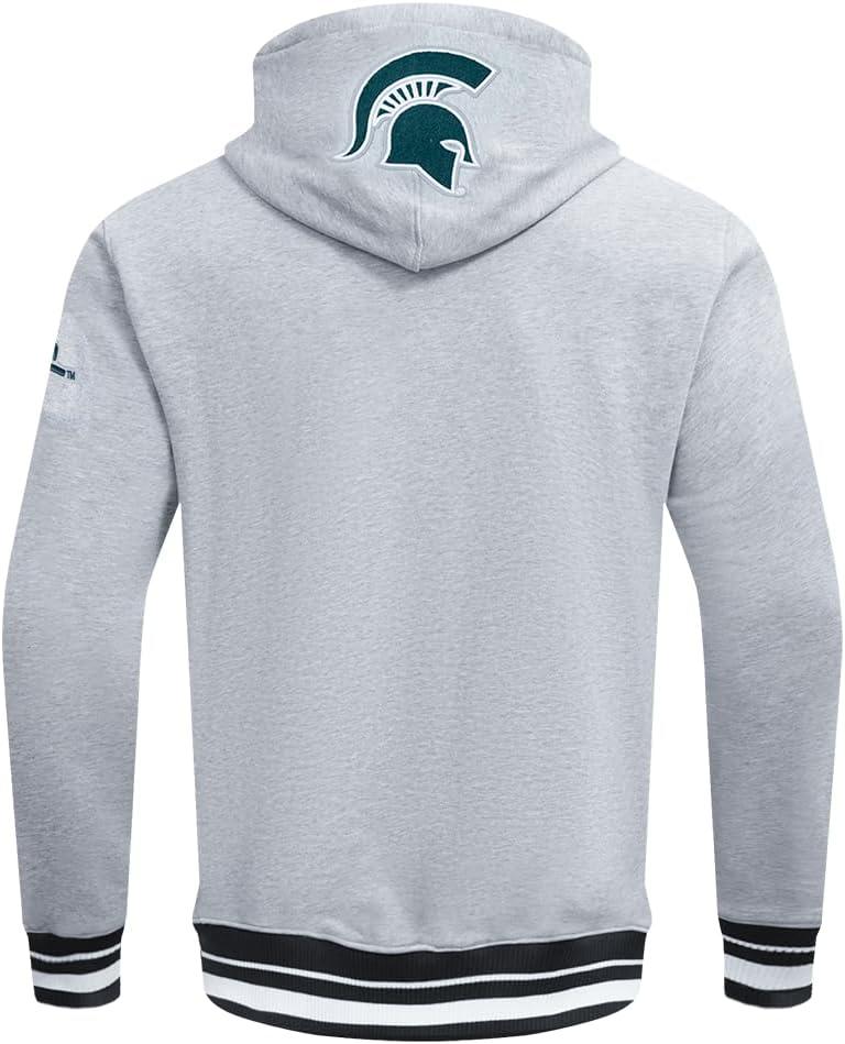 image:imagePro Standard mens Mens College Classic Chenille Brushed Back French Terry Pull Over HoodieHeather GrayBlack