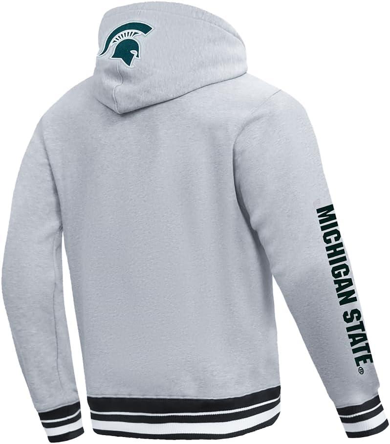 image:imagePro Standard mens Mens College Classic Chenille Brushed Back French Terry Pull Over HoodieHeather GrayBlack