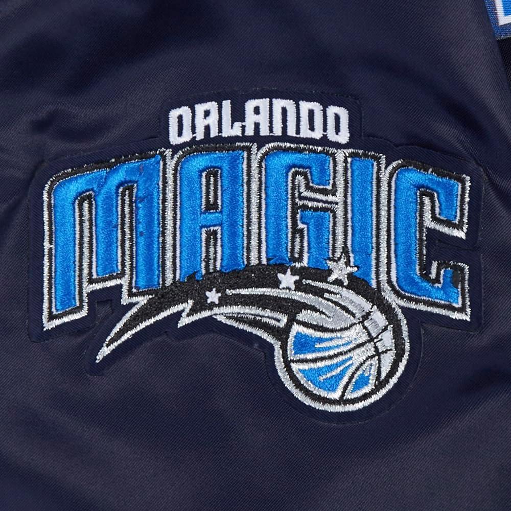 image:imagePro Standard womens Pro Standard Womens Nba Classic Chenille Satin JacketMidnight Navy