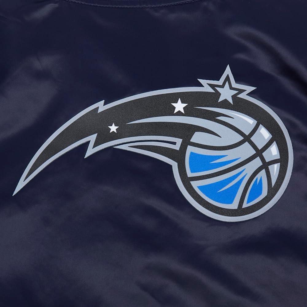 image:imagePro Standard womens Pro Standard Womens Nba Classic Chenille Satin JacketMidnight Navy