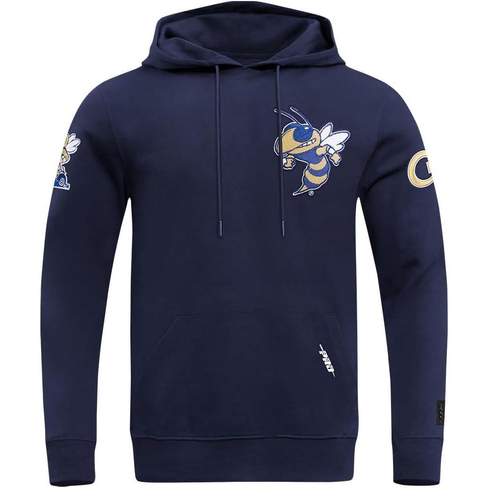 image:imagePro Standard Mens College Classic Chenille Cotton Double Knit Pull Over HoodieMidnight Navy