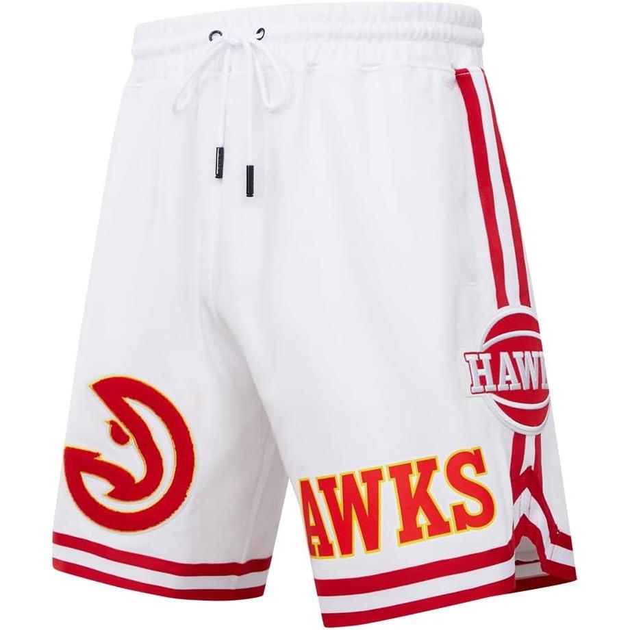 image:imagePro Standard Mens NBA Classic Chenille Cotton Double Knit Athletic ShortWhite