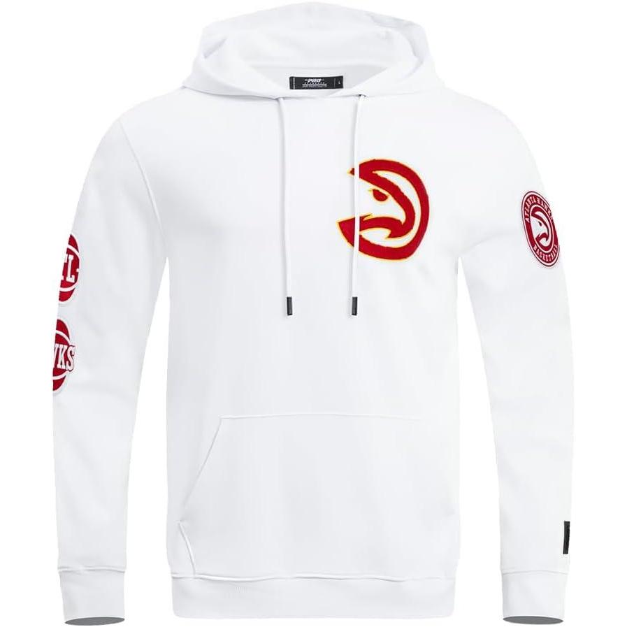 image:imagePro Standard Mens NBA Classic Chenille Double Knit Pull Over HoodieWhite