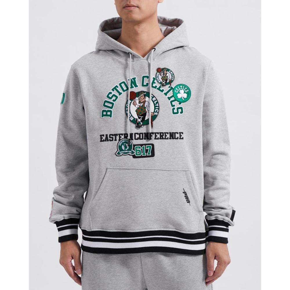 image:imagePro Standard Mens NBA Reverse French Terry Pull Over HoodieHeather GrayBlack